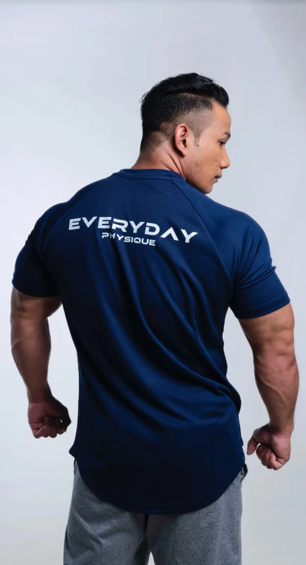 Power Muscle T-Shirt Navy Blue - Image 5