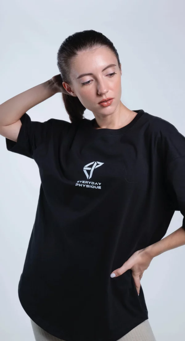 Power Oversized T-Shirt Onyx Black - Image 3