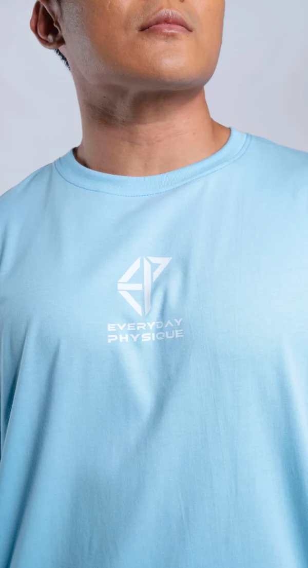 Power Oversized T-Shirt Sky Blue - Image 8