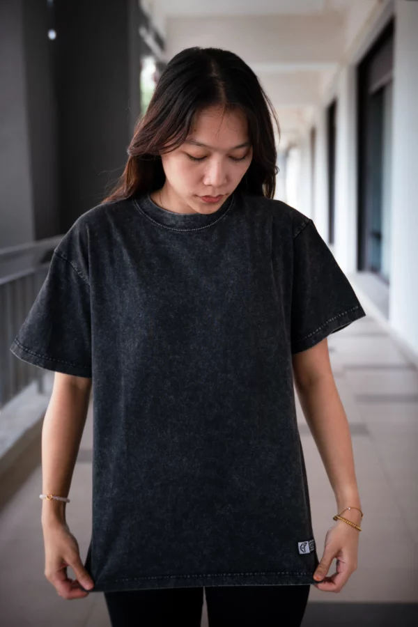 Everyday Stonewashed T-Shirt Anthracite - Image 4